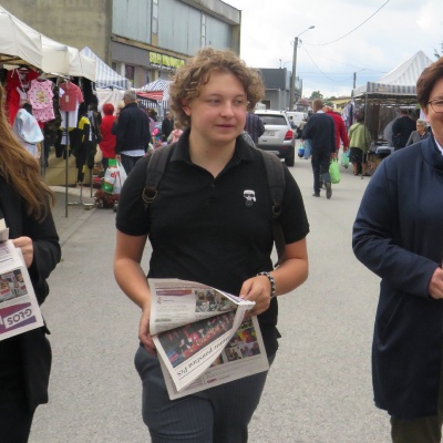 Przedstawiciele Nowej Lewicy w Nowym Mieście n/Pilicą [targowisko]